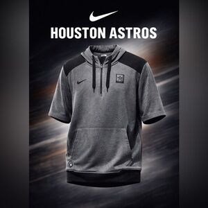 Nike Houston Astros MLB Authentic Dri-FIT short sleeve Hoodie  size XL